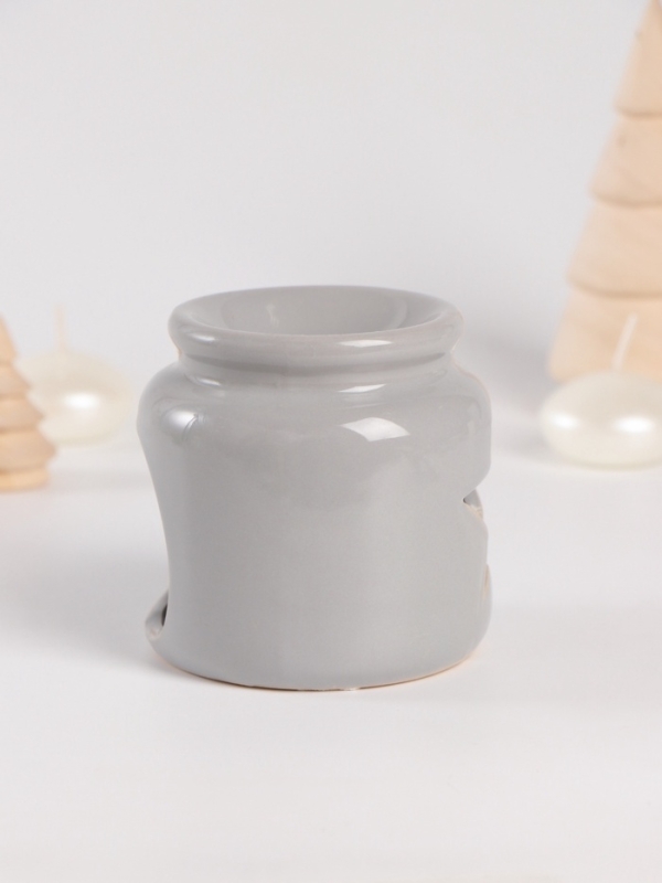 Набор: аромалампа для эфирных масел, мелтсы из воска ароматические «Звезда», серая, 7.5×7.5×8 см Набор: аромалампа для эфирных масел, мелтсы из воска ароматические «Звезда», серая, 7.5×7.5×8 см