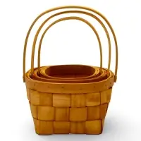 Набор корзин 3 шт 28х19х11 24х16х11 20х13х11 см ручка h=18/18/17см