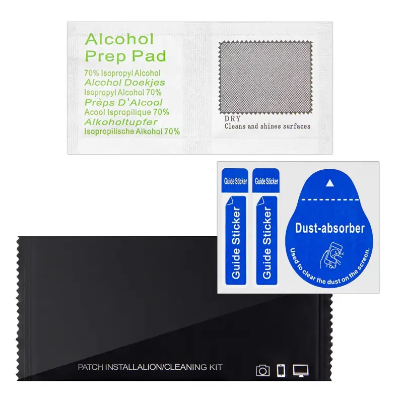 Набор 2 в 1 (стикер + салфетка) черный (упаковка 200 шт./ коробка 5000 шт.)