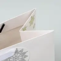 Пакет подарочный новогодний ламинированный, конгревное тиснение &laquo;Новогодний домик&raquo;, ML 23&times;27&times;11.5 см