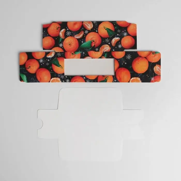 Коробочка для макарун «Манадарин» 12 х 5,5 х 5,5 см.
