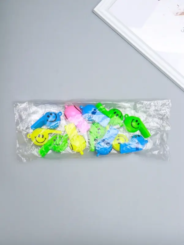 Свисток - брелок пластик &laquo;Смайл&raquo;, МИКС