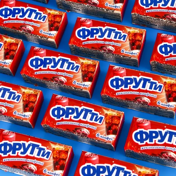 Жевательная конфета "Фрутти кола", с ароматом колы, 36 г