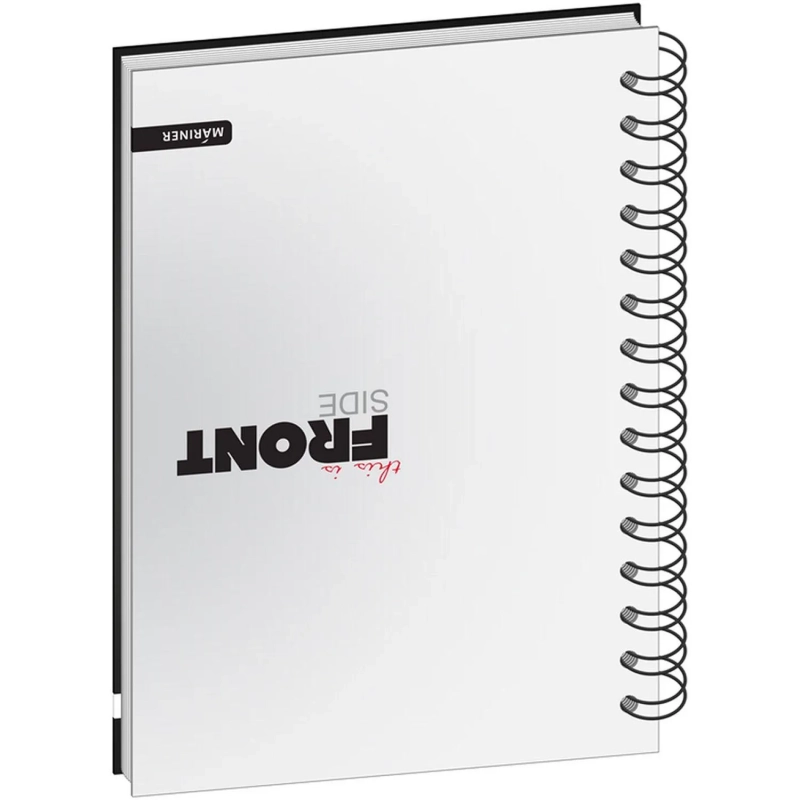 Бизнес-тетрадь All Right А5,120л, 148х205, 1 разд, FRONT, черная, 0015