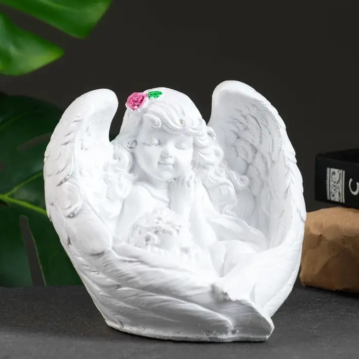 Фигурка гипс &laquo;Ангел мать и дитя&raquo;, 13&times;13 см