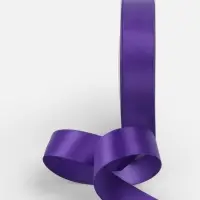 Лента атласная TEIRA, двухсторонняя, 20 мм, 25&plusmn;1 м, фиолетовая №0470