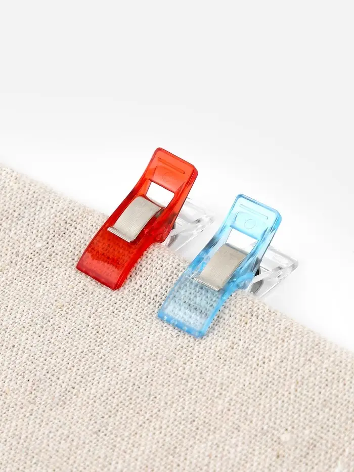 Зажимы для шитья и кроя/прищепки для шитья 1*2,7см (наб 50шт цена за наб) разноцвет в банке   109430