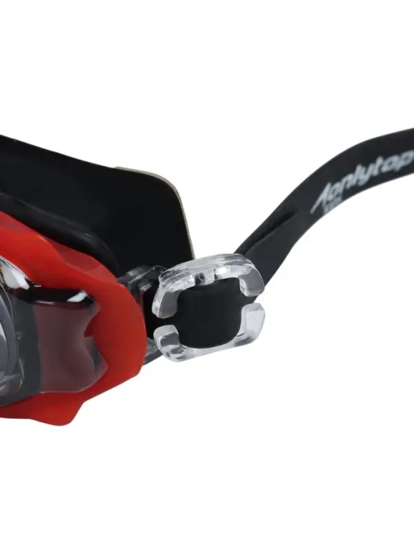 Очки для плавания детские ONLYTOP, беруши, цвет чёрный