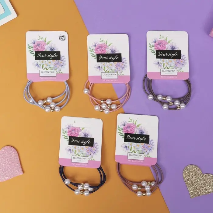 Резинка для волос Резинка для волос "Валерия" жемчужные шарики, микс