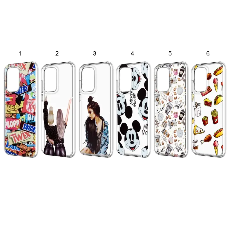 Чехол Samsung A73 TPU 1.0mm прозрачный с принтами Чехол Samsung A73 TPU 1.0mm прозрачный с принтами