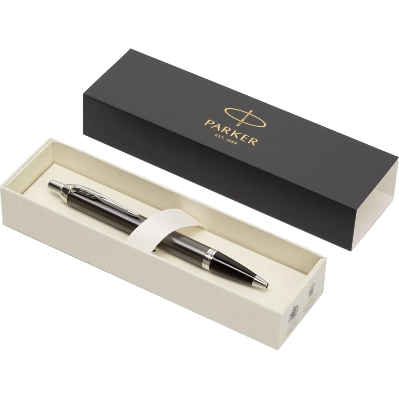 Ручка шариковая  PARKER IM Metal Core Dark Espresso CT синий 1931671 Китай