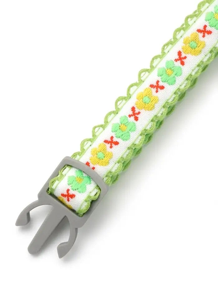 Набор ошейников для кошек &laquo;Пижон. По-полюшку&raquo;, 30&times;1 см, розовый, зелёный