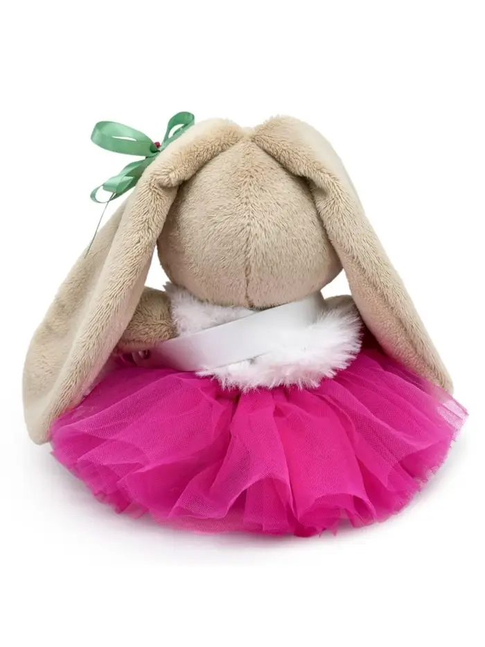 Мягкая игрушка &laquo;Зайка Ми&raquo;, в меховом воротничке и юбочке, 15 см
