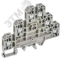 ARMAFIX Клемма винтовая CTS-ML 3 ур. 2,5мм2 серая IEK
