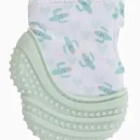 Прорезыватель на ручку для зубов &laquo;Кактусы&raquo;, светло-зеленый