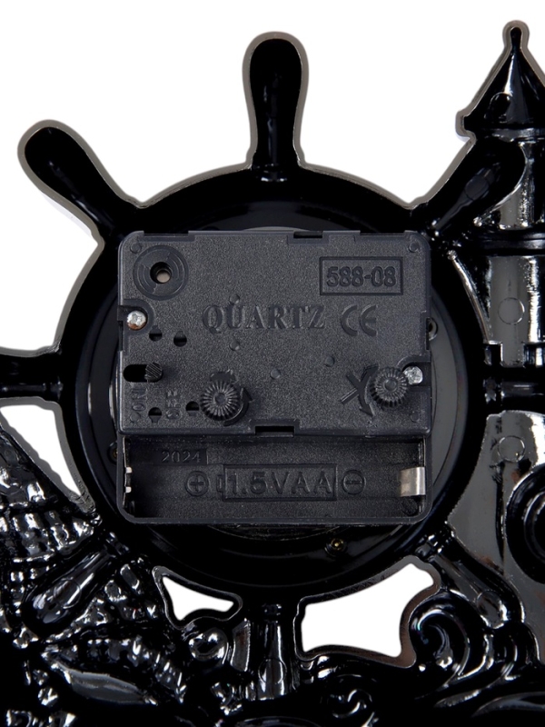 Часы настольные - органайзер для канцелярии будильник «Штурвал», 14×17×4 см Часы настольные - органайзер для канцелярии будильник «Штурвал», 14×17×4 см