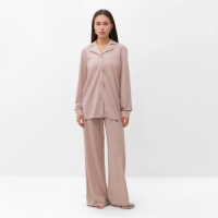 Комплект женский (рубашка, брюки, топ) KAFTAN "Base" р. 48,  пудровый