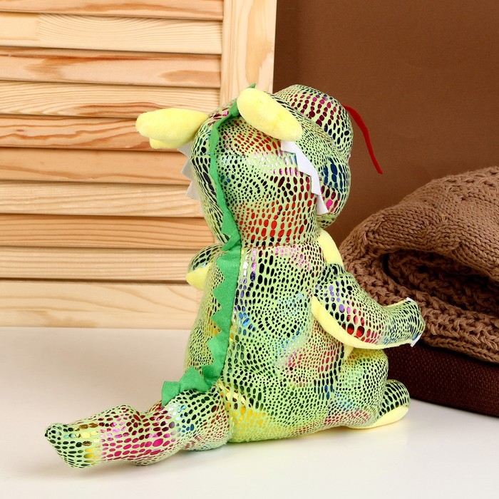 Мягкая игрушка «Дракон», 27 см, цвет зелёный