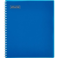 Тетрадь общая Attache 80л клетка А5,спираль, обложка Plastic