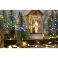 Светодиодная фигура под куполом &laquo;Дед Мороз&raquo; 6&times;9.5&times;6 см, дерево, батарейки LR1130&times;3 (нет в комплекте), свечение тёплое белое