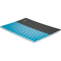 Бизнес-тетрадь А4 60л Attache Персия Голуб/Черн клет, 65г, греб, ВД-лак