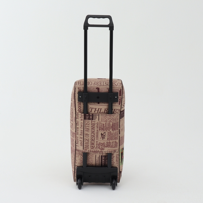 Сумка дорожная на колёсах, наружный карман, цвет бежевый Сумка дорожная на колёсах, наружный карман, цвет бежевый