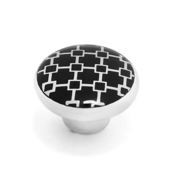 Ручка-кнопка CAPPIO, d=33 мм, цвет хром