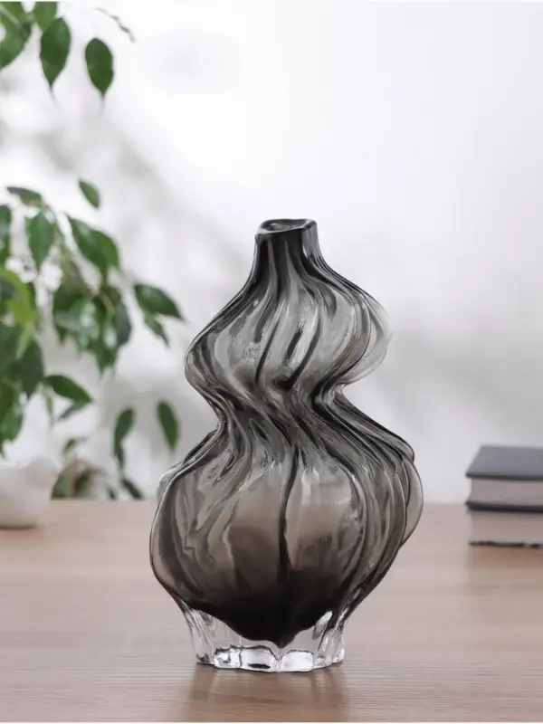 Ваза для цветов &laquo;Одри&raquo;, d=2.5 см, 26&times;12.5 см, стекло, чёрная