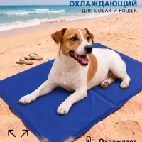 Коврик охлаждающий (гель), 65&times;50 см, синий