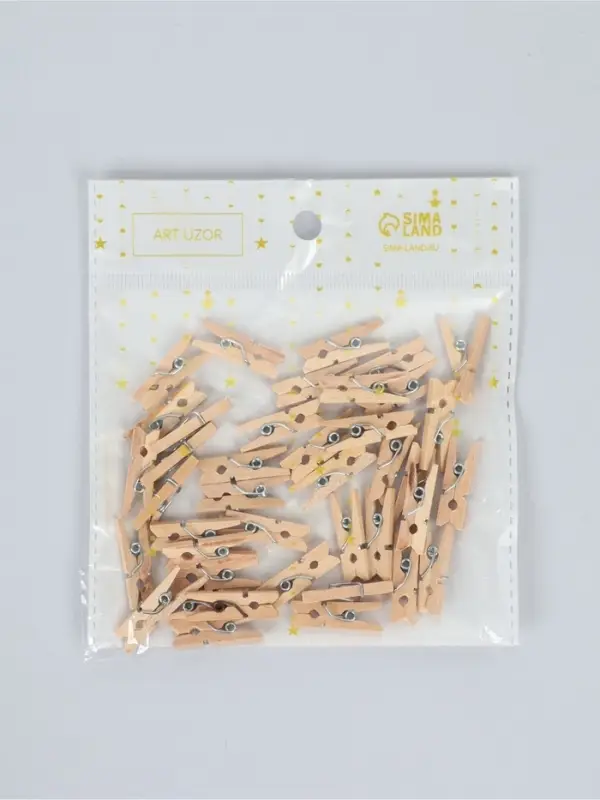 Прищепки для декора, набор 40 шт., 2.5&times;0.8 см