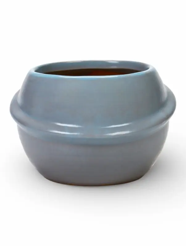 Декоративный горшок для цветов &laquo;Сатурн&raquo;, 6&times;8.8&times;8.5 см, керамический, голубое, Greengo