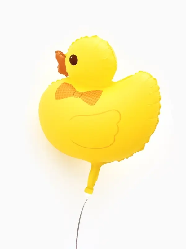 Воздушный шар фольгированный 26" "Уточка" цвет желтый