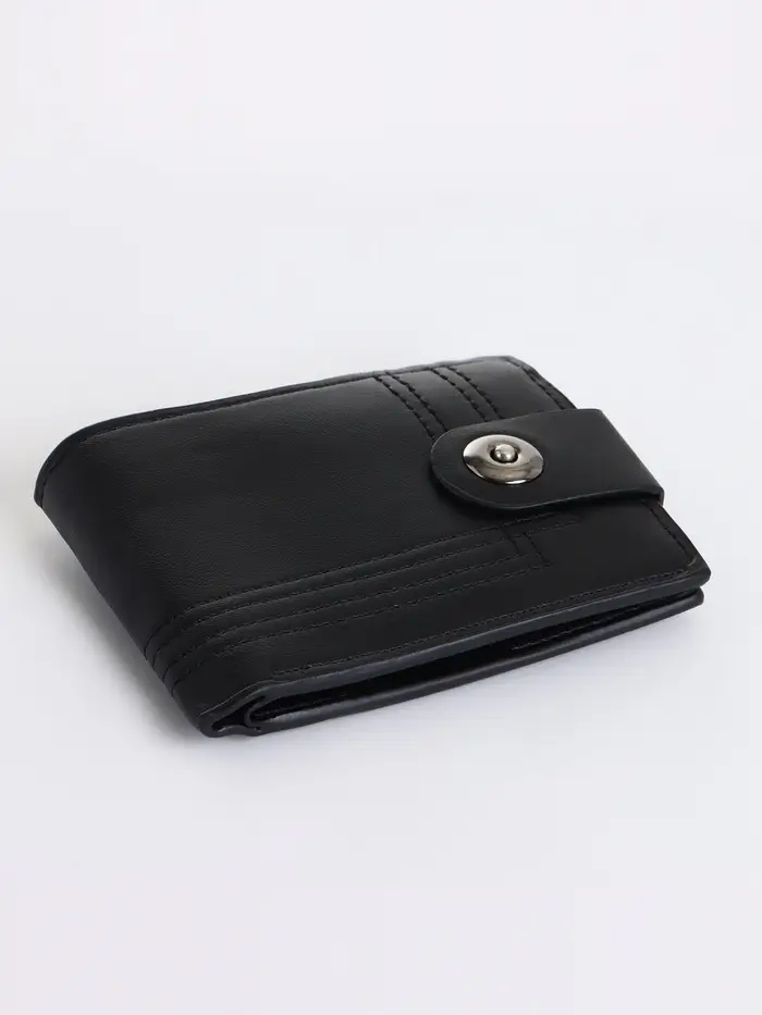 Портмоне мужское на магните, чёрное