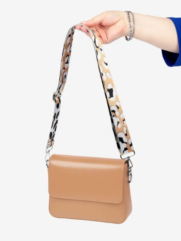 Ручка для сумки &laquo;Леопард&raquo;, стропа, с карабинами, 140&plusmn;1&times;3.8 см, разноцветная