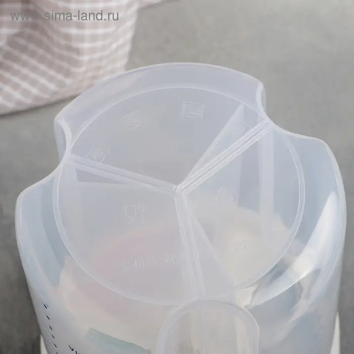 Банка пластиковая для сыпучих продуктов, 3 отсека, 12,5×15,5 см, цвет МИКС Банка пластиковая для сыпучих продуктов, 3 отсека, 12,5×15,5 см, цвет МИКС