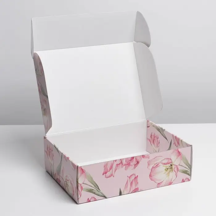 Коробка подарочная складная, упаковка, «Цветы», УФ-лак, 30.5 х 22 х 9.5 см Коробка подарочная складная, упаковка, «Цветы», УФ-лак, 30.5 х 22 х 9.5 см