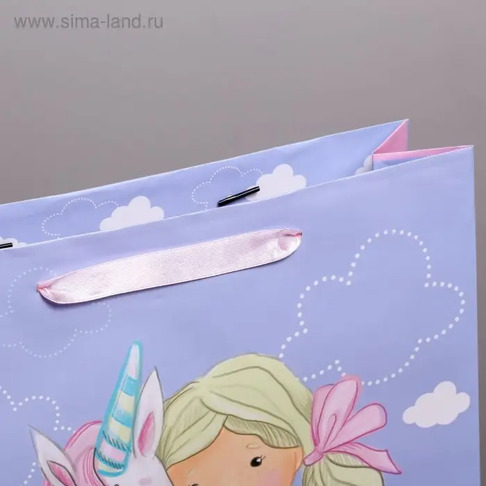 Пакет подарочный ламинированный, упаковка, «Маленькая принцесса», L 31 х 40 х 9 см