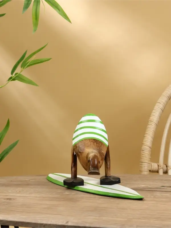 Сувенир &laquo;Утка на сёрфе&raquo;, 31 см, дерево