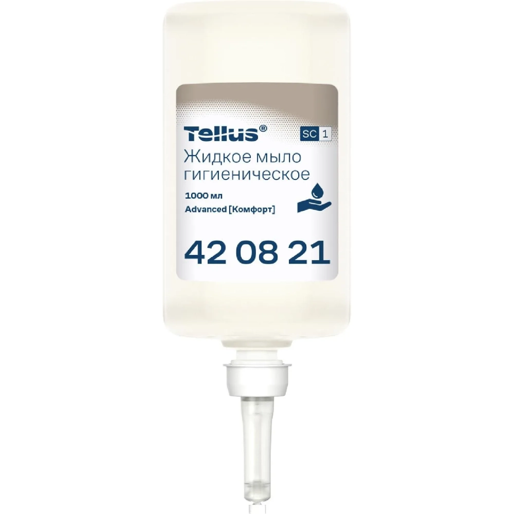 Картридж с жидким мылом Торк/Tellus S1 Прем мыло-гель 1л, 420820/420821