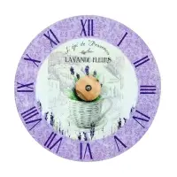 Часы настенные, интерьерные, &laquo;Лаванда&raquo;, d=23.5 см