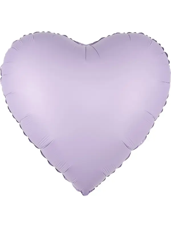 Воздушный шар фольгированный 30" &laquo;Сиреневое сердце&raquo;, сатин