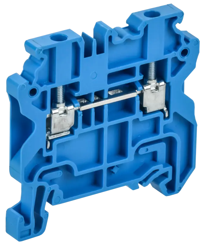 ARMAFIX Колодка клеммная CY2.5BU винтовая 2,5мм2 проходная синяя Ex IEK