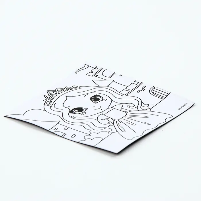 Магнит-раскраска «Принцесса», 10 х 10 см