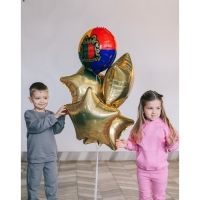 Воздушный шар фольгированный 18" «Magic time» круг, с подложкой