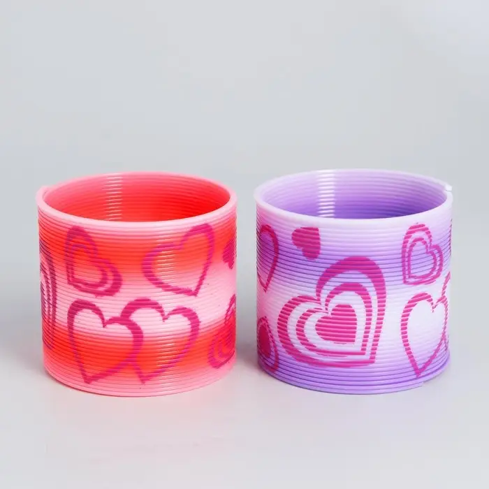 Пружинка-радуга «Сердечки»