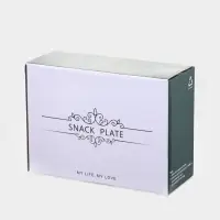 Маслёнка, 17.4&times;13&times;6.5 см, с бамбуковой крышкой-подставкой и ножом, стекло, прозрачная