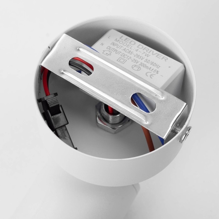 Спот Спот "Палми" LED 7Вт 4000К белый 6х6х19 см