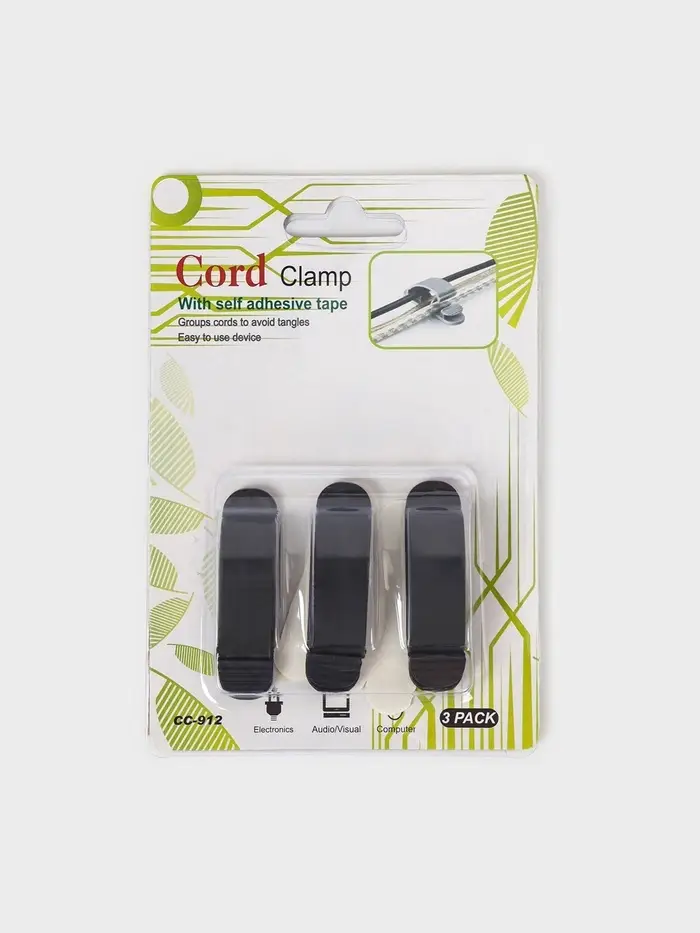 Держатели для проводов, набор 3 шт., на 3 провода, МИКС