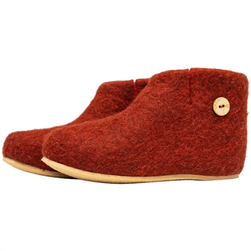 Домашние валенки Wild, красно-коричневые (терракот), размер 42