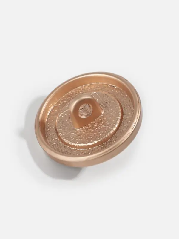 Пуговица металлическая на ножке &laquo;Сатурн&raquo;, декоративная, d=18 мм, цвет бежевый, золотой